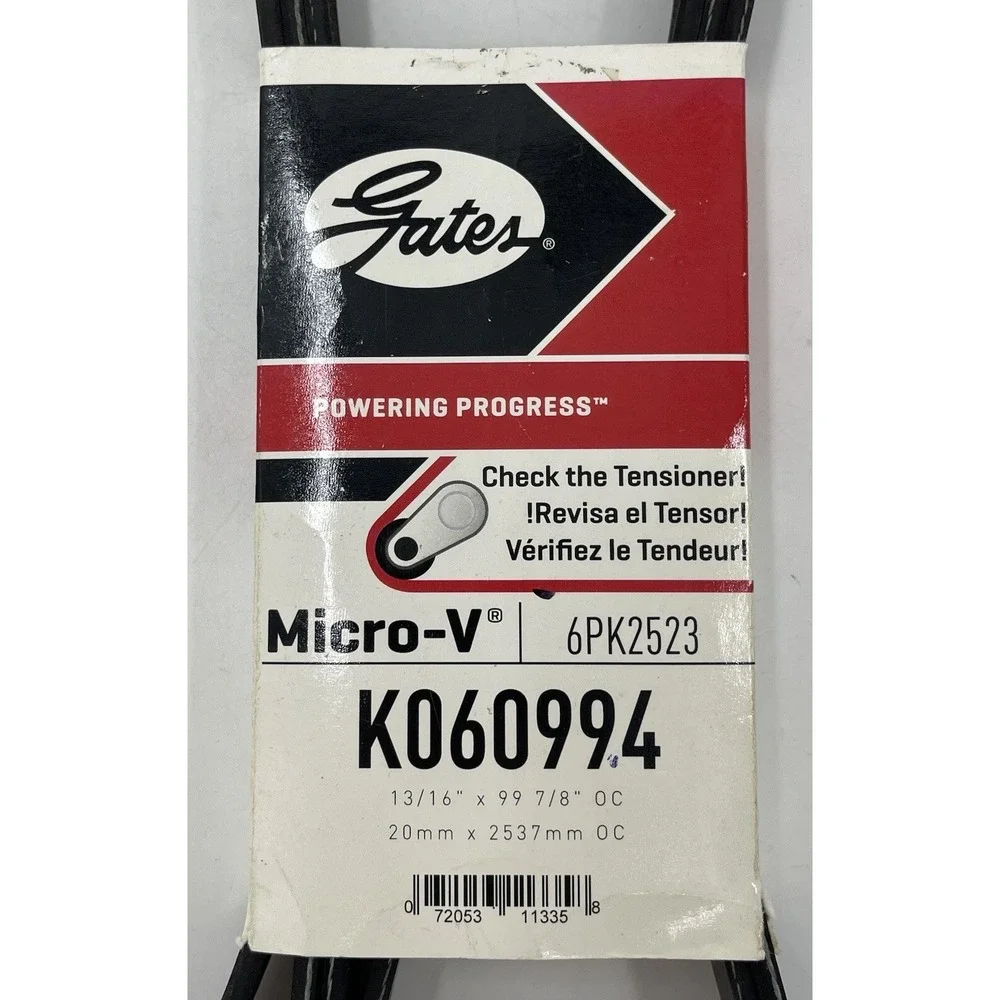 Gates Micro V Serpentine Belt For Many Applications, Vehicles and Models New NIP